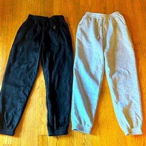 Grey and Black Sweatpants
